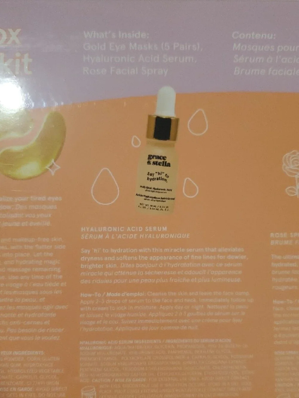 grace & stella Dew-Tox & Chill Kit – Pink and Gold Accents